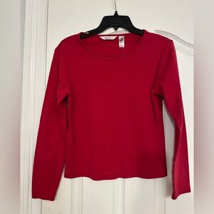 Delicates Vibrant Red Long Sleeve Tee